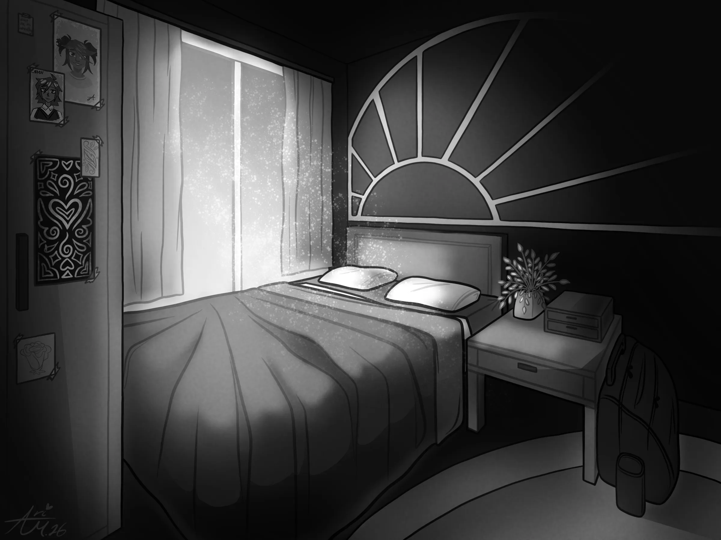 Environment design for Jaida's bedroom