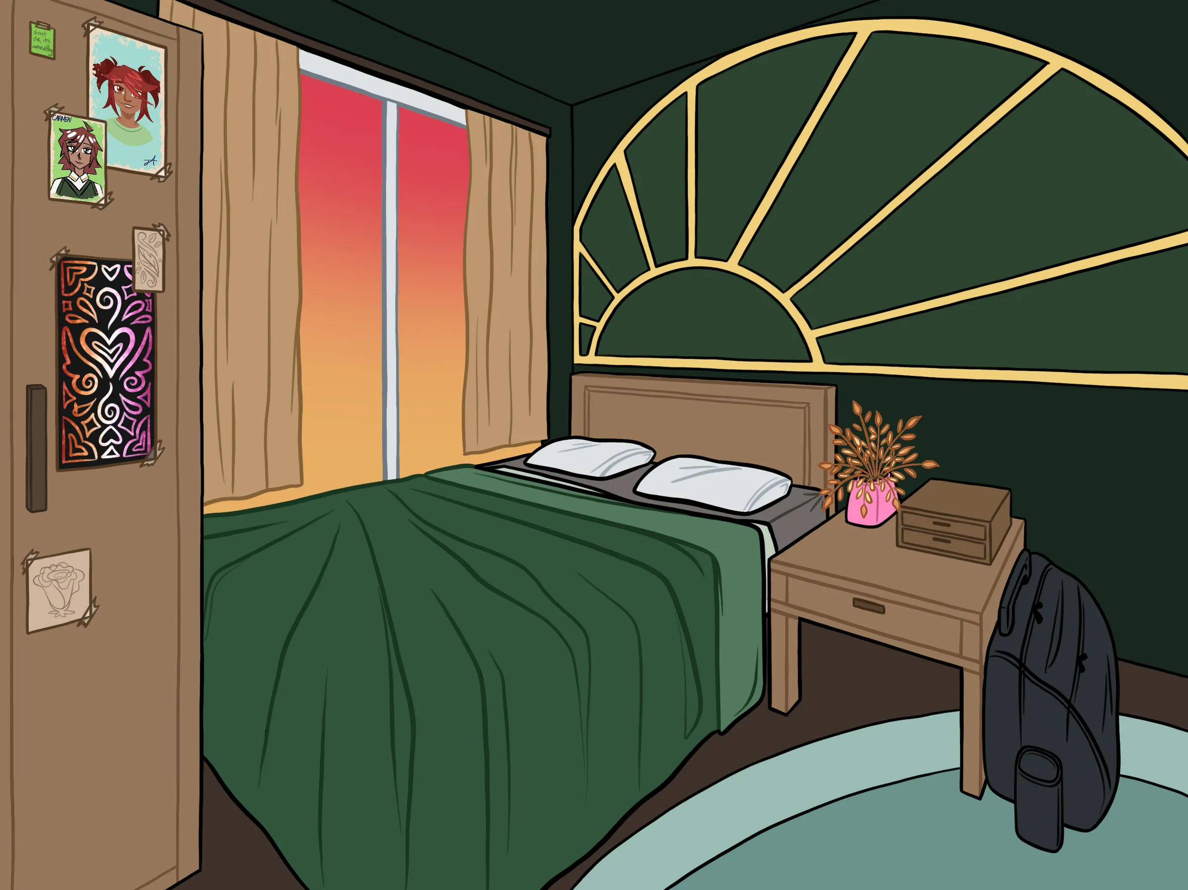 Environment design for Jaida's bedroom